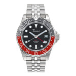 Scratch and Dent - Squale 300 meter Swiss Automatic GMT watch with Luminous Ceramic Bezel, AR Sapphire Crystal #SND998