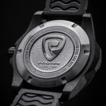 Protek Carbon Composite Tritium Dive Watch 1000 Series with Red Accents #PT1002 back