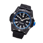 Protek Carbon Composite Tritium Dive Watch 1000 Series with Blue Accents #PT1003 tilt