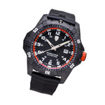 Protek Carbon Composite Tritium Dive Watch 1000 Series with Orange Accents #PT1004 tilt