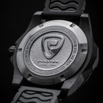 Protek Carbon Composite Tritium Dive Watch 1000 Series with Orange Accents #PT1004 back