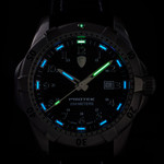 Protek Steel Tritium Dive Watch 2000 Series with Black Dial #PT2001 tritium