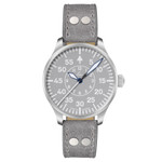 Laco Aachen Gray 39 Type B Dial Automatic Pilot Watch with Sapphire Crystal #862162 zoom