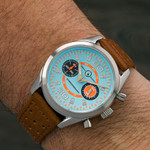 Islander DPA Mecha-Quartz Chronograph with Blue Dial #ISL-220 wrist