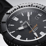 Zodiac Super Sea Wolf 53 Compression Automatic Black Rubber Watch #ZO9289 dial