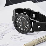 Zodiac Super Sea Wolf 53 Compression Automatic Black Rubber Watch #ZO9289 lifestyle