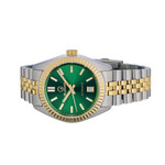 Islander Brookville Hi-Beat Automatic Two-Tone Dress Watch with Radiant Green Dial #ISL-233