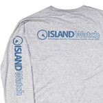 Island Watch Long-Sleeve Unisex T-Shirt in Grey #LSTS-G back