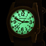 Bertucci A-2S Ballista X1 Illuminated Dial with Khaki Strap #11124 lume