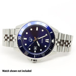 Islander 22mm Brushed and Polished Solid-Link Watch Bracelet for Casio Duro Quartz Dive Watch #BRAC-75 optional