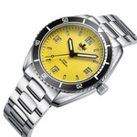 PHOIBOS Reef Master Dive Watch with Lemon Yellow Dial #PY047F tilt