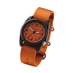 Bertucci DX3 Field Watch with Cicada Orange Dial #11118 tilt