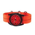 Bertucci DX3 Plus Field Watch with Orange Blaze Dial #11121 side