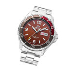 Orient Mako 3 Automatic Dive Watch with Maroon Dial #RA-AA0820R19B tilt