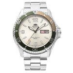 Orient Mako 3 Automatic Dive Watch with Ivory Dial #RA-AA0821S19B zoom