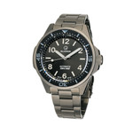 Islander Roslyn Gun Metal Dive Watch with Black Dial #ISL-168