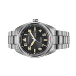 Citizen Eco-Drive Garrison Titanium Watch with Black Dial and Titanium Bracelet #BM8560-53E side