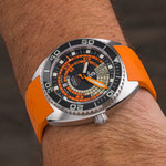 Ocean Crawler Core Diver V4 with Black and Orange Decompression Dial #OC-DCT-BLK wrist