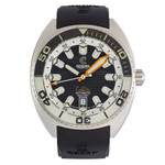 Ocean Crawler Core Diver V4 with Black and White Dial #OC-CR4-BW strap