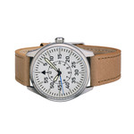 Islander Aviator Automatic Watch with White B-Dial and and Sapphire Crystal #ISL-224 side