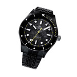 Henry Archer Nordso Automatic Dive Watch with Tempest Meteorite Dial and DLC Case and Bracelet #HAC-NOR-ECL-BOR