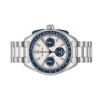 Bulova Lunar Pilot 43.5mm with White and Blue Dial and Stainless Steel Bracelet #98K112 side