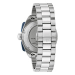 Bulova Lunar Pilot 43.5mm with White and Blue Dial and Stainless Steel Bracelet #98K112 back