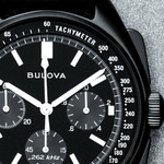 Bulova Lunar Pilot Chronograph 45mm with Black Dial and Black IP Case #98A186 lifestyle