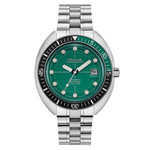 Bulova Snorkel Automatic Dive Watch with Green Dial #96B322 zoom