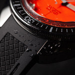 Bulova Snorkel Automatic Dive Watch with Orange Dial #96B350 lifestyle