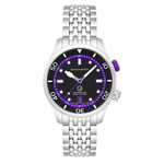 Spinnaker x Islander Bradner Limited Edition Compressor Style Watch with Black and Purple Dial #SP-5062-LIW33