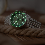 Spinnaker x Islander Bradner Limited Edition Compressor Style Watch with Mint Green Dial #SP-5062-LIW44