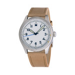 Islander Aviator Automatic Watch with White A-Dial and Sapphire Crystal #ISL-223