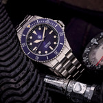 NTH Legends Series Amphion Midnight Blue Dive Watch without Date #WW-NTHL-AMEN