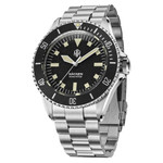 NTH Legends Series Näcken Vintage Black Dive Watch without Date #WW-NTHL-NVKN