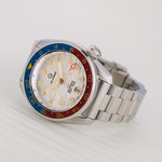 Islander JFK Automatic GMT Watch with White Cloud Dial and Pepsi Bezel #ISL-206