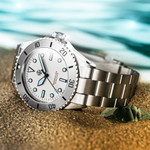 NTH Polar White Hi-Beat Automatic Dive Watch without Date #WW-NTH-BPWN