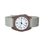 Bertucci DX3 Canvas Polycarbonate Unibody Watch with Beige Comfort Strap #11105