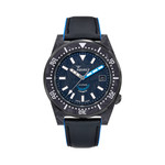 Squale T183 Forged Carbon Dive Watch with Blue Accents #T183AFCBL.RLBL