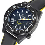 Squale T183 Forged Carbon Dive Watch with Yellow Accents #T183AFCY.RLY