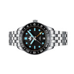 Phoibos Wave Master GMT Automatic Watch with Black Dial #PY049C