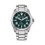 Citizen Promaster Tough Super Titanium Solar Watch with Green Dial #BN0241-59W