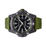 Protek Carbon Composite Official USMC Tritium Dive Watch with Green Accents #PT1015G-USMC