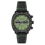 Spinnaker Hull Choronograph in Black Case and Putting Green Dial #SP-5068-0A