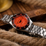 Spinnaker x Islander Spence Limited Edition Dive Watch with Tangerine Dial #SP-5126-LIW22