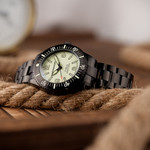 Spinnaker x Islander Spence Limited Edition PVD Dive Watch "Dark of Light" SP-5126-LIW33