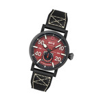 AVI-8 Royal British Legion Meca-Quartz LE Watch with Red Merlot Dial #AV-4108-RBL-04