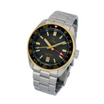 Islander Automatic GMT Dive Watch with Black Waffle Dial #ISL-213