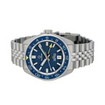 Islander Automatic GMT Dive Watch with Blue Waffle Dial #ISL-214
