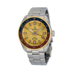 Islander Automatic GMT Dive Watch with Gold Waffle Dial #ISL-225